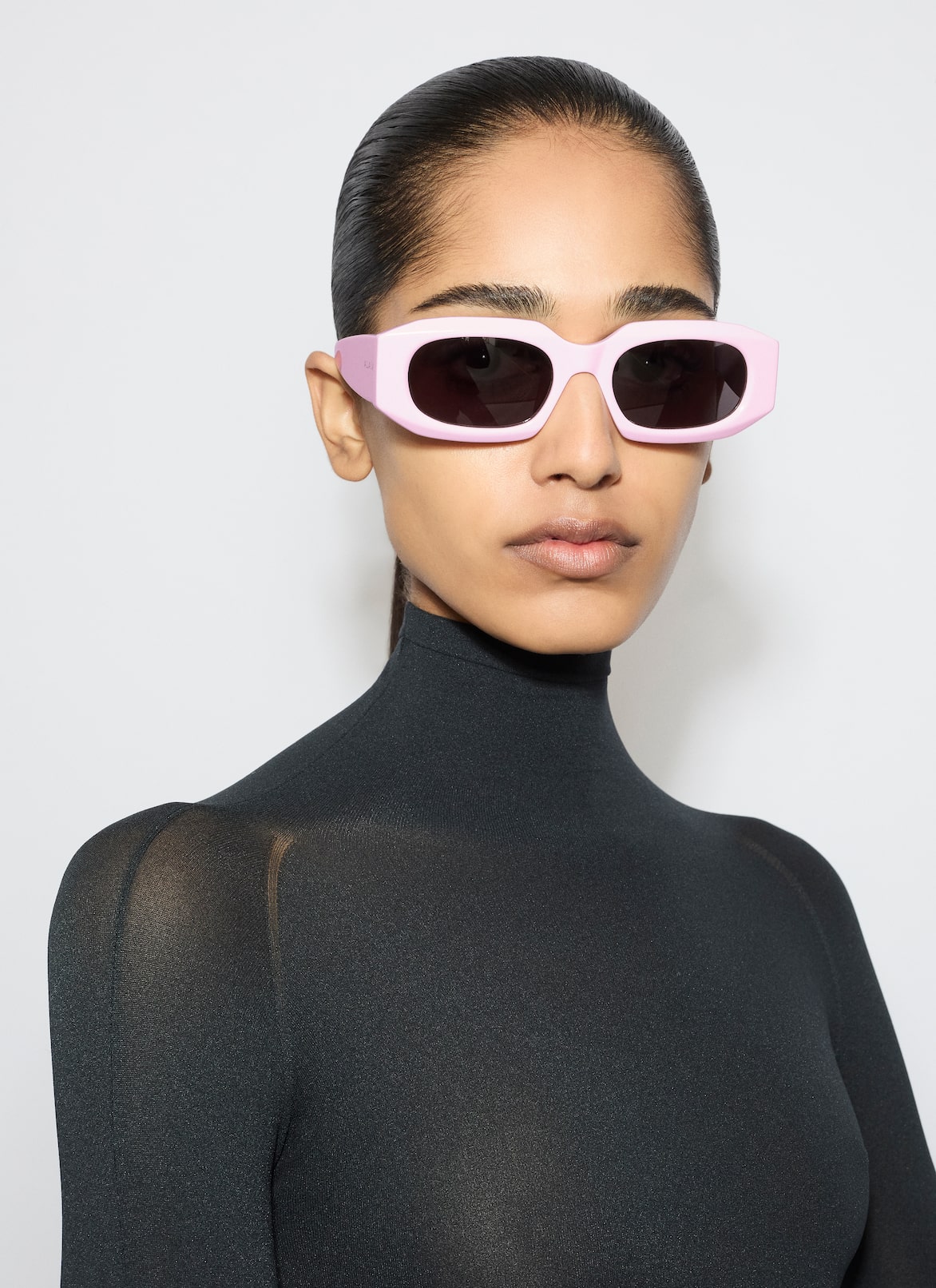 RECTANGULAR SUNGLASSES ALAÏA PINK RECTANGULAR SUNGLASSES